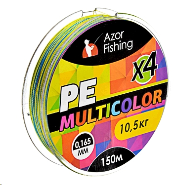 Внешний вид Леска AZOR Fishing плетеная РЕ Премиум 150 м 0,165 мм 10,5 кг 144-071
