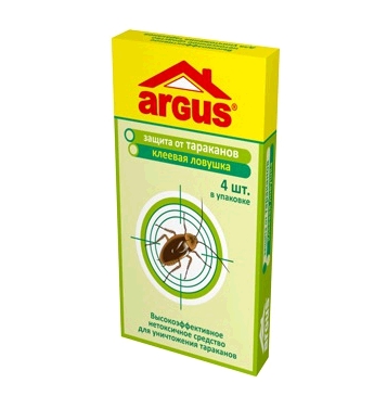 Внешний вид ARGUS Ловушка клеевая от тараканов домик 4 шт  195598